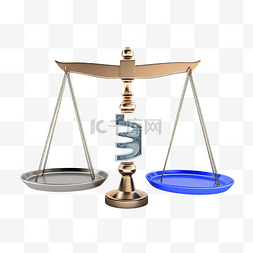 平衡符号图片_跷跷板上的美元和欧元符号 欧元