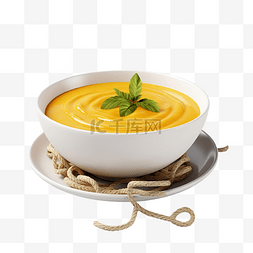 简单的饭图片_前视图简单的南瓜汤，灰色桌子上
