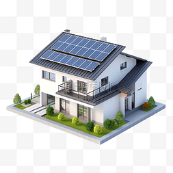 太陽能板图片_公寓屋顶配有太阳能电池板电动汽