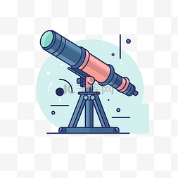 航海望远镜手绘图片_望远镜剪贴画孤立矢量图