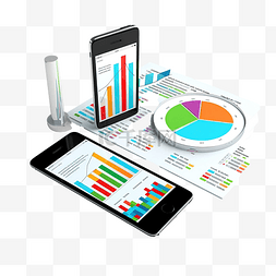 金融业务背景图片_用于分析金融业务概念的智能手机