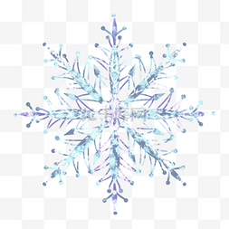 白色雪花片图片_圣诞节闪亮的冬季雪花花纹