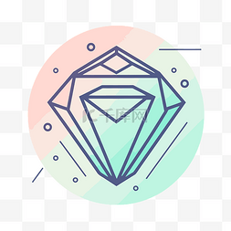 钻石的抽象设计 向量
