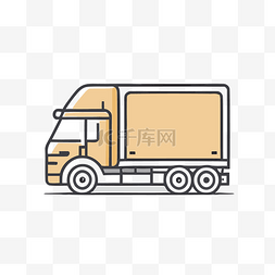 送货卡车的插图 向量