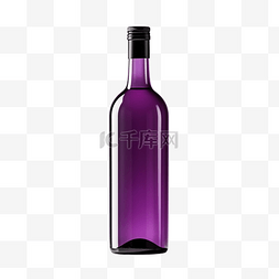 酒紫色饮料瓶
