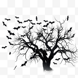 成群结队的小学生图片_诡异的树上成群的蝙蝠