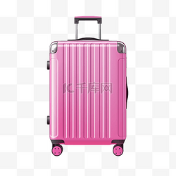粉色行李袋或手提箱插画