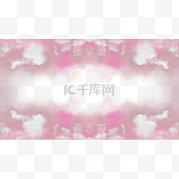 创意云层图片_云朵朵层粉色边框