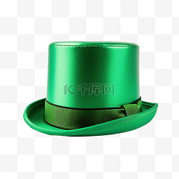 绿色背景啤酒图片_小妖精绿色高顶帽子圣帕特里克节