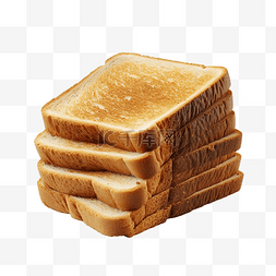 面包的碳水化合物图片_用于吐司或三明治的烤小麦面包