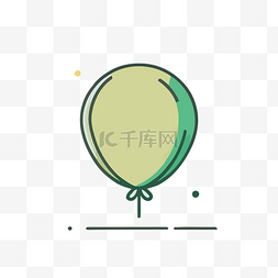 绿色新清图片_庆祝应用程序的新气球形状内联图