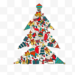 圣诞节派对装饰组合圣诞树
