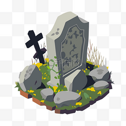 墓碑 向量