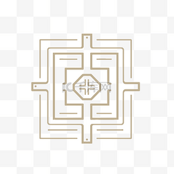古代吠陀传统的吠陀图迷宫符号 