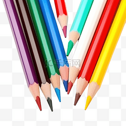 彩色铅笔被隔离 库存照片