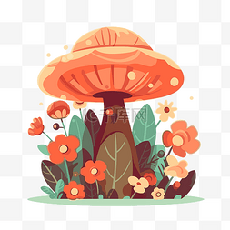 彩色的蘑菇图片_花園花 向量