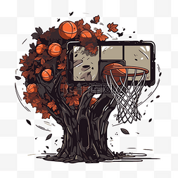 篮球框卡通图片_篮球框 向量