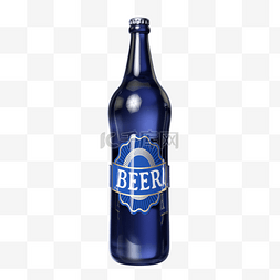 冰川质地图片_啤酒瓶3d渲染