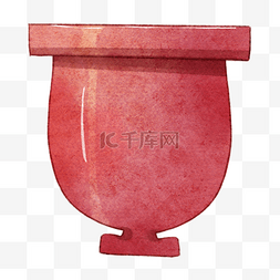 红色花盆陶盆