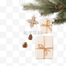 礼盒礼盒k图片_带礼品盒的圣诞组合物