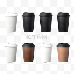 效果图图片_咖啡杯样机 3D 效果图集合