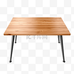 棕色白色图片_白色木纹腿上隔离的木桌png 3d 渲