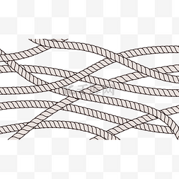 绳子抽象卡通装饰