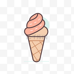 冰淇淋背景高清图片_蛋卷冰淇淋免费矢量