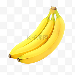 健康黄色背景图片_孤立的黄色香蕉