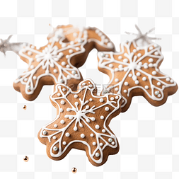 圣诞姜饼麋鹿形装饰饼干