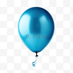 漂亮的蓝色背景图片_蓝色气球 PNG 文件