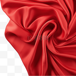 红色海浪图片_皱巴巴的布料 椭圆形 红色