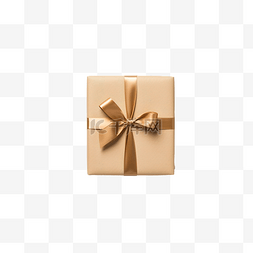 圣诞礼品包装图片_用盒剪刀和线从圣诞或寒假礼物上
