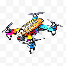 无人机遥控器着色书四轴飞行器带