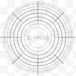 网格手图片_极坐标网格插图形状
