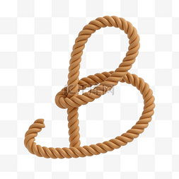 绳结字母b