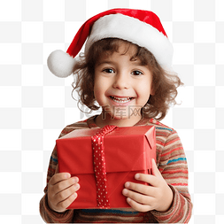 圣诞礼物玩具图片_有圣诞礼物的快乐的孩子