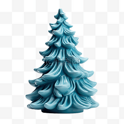 手工粘土图片_蓝色粘土圣诞树