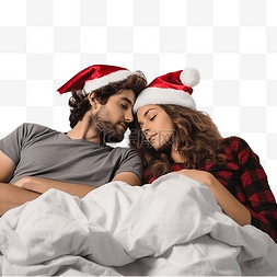 年轻的夫妇图片_圣诞节关系和家庭概念年轻的异性
