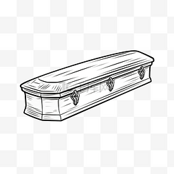 涂鸦孤立的棺材
