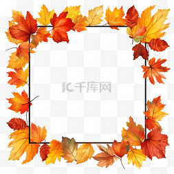 秋天的树叶页面边框