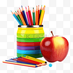 学校老师用苹果提供彩虹