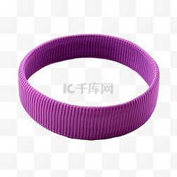 女性佩戴图片_紫色织物发带可作为时尚或配饰佩