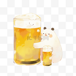 啤酒表图片_啤酒卡通可爱
