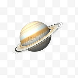 3d太阳图片_土星在 3D 渲染中用于图形资产 Web 