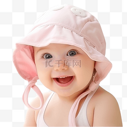 漂亮健康的生活图片_孤立的婴儿帽