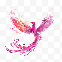 粉红色的火鸟