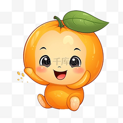 婴儿橙色卡通