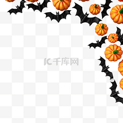蝙蝠群图片_万圣节创意秋季概念