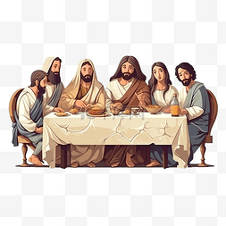 手绘的彼得兔图片_最后的晚餐耶稣基督救主门徒使徒